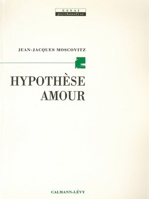 cover image of Hypothèse amour